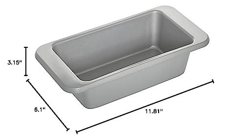 KitchenAid Nonstick Aluminized Steel Loaf Pan, 9x5-inch, Silver - CookCave