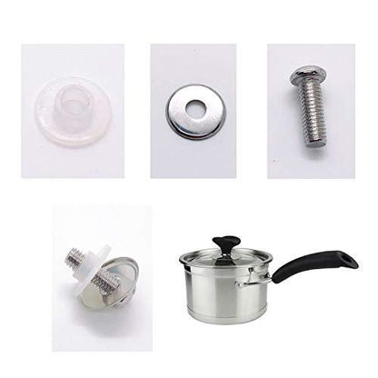 6 PCS Handgrip Lid Knob Cap Universal Pan Pot Grip Lid Knob Handle 2 Style Cookware Pot Knob Pan Lid Handle Replacement - CookCave