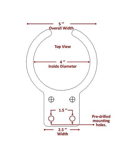 Poly Cup Holder for Adirondack Chair or Patio, Fits Standard- Large Cups (1 Pack, White) - CookCave