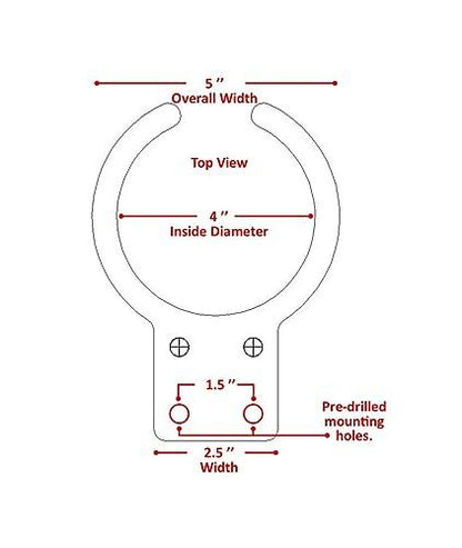 Poly Cup Holder for Adirondack Chair or Patio, Fits Standard- Large Cups (1 Pack, White) - CookCave