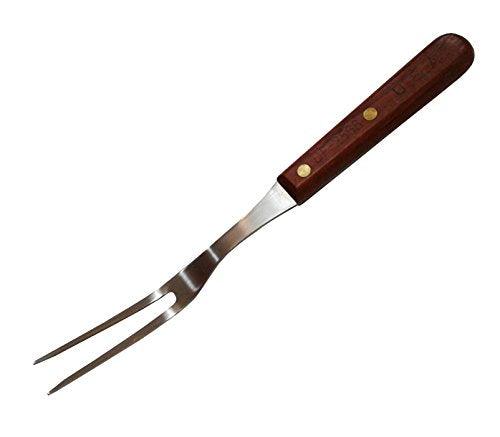 Sunrise Kitchen Supply Stainless Steel Turner Spatula & Meat Fork with Wood Handle (10.5" Fork) - CookCave