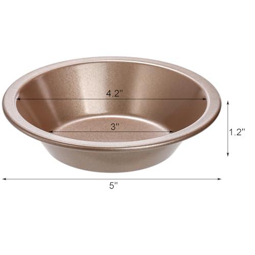 Suwimut 8 Pack Mini Pie Pan Set, 5 Inch Non-Stick Individual Dish Pie Plate Carbon Steel Round Pie Tins Small Metal Bakeware for Baking Pot Pies, Cakes, Quiches, Tarts, Desserts - CookCave