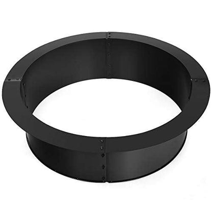 Giantex Fire Ring Heavy Duty Thick Solid Steel Fire Pit Liner 36-Inch Outer/30-Inch Inner Diameter, DIY Fire Pit Rim Above or In-Ground for Outdoor, Patio, Backyard - CookCave