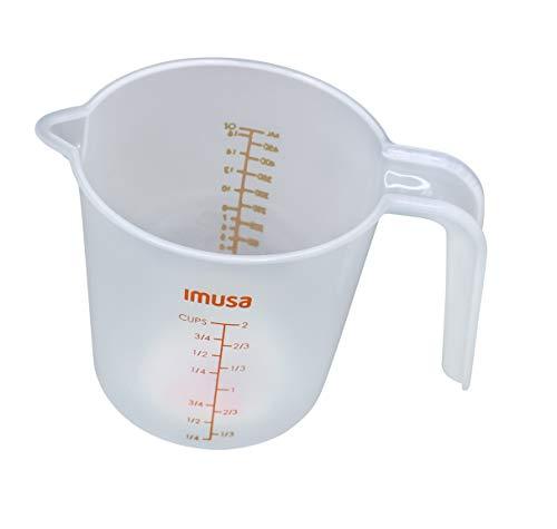 IMUSA USA 2 Cup Plastic Measuring Cup, Transparent - CookCave