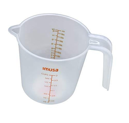 IMUSA USA 2 Cup Plastic Measuring Cup, Transparent - CookCave