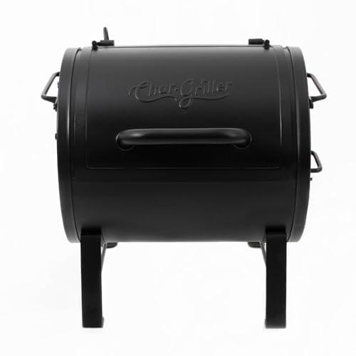 Char-Griller E82424 Smoker Side Fire Box Portable Charcoal Grill, Black - CookCave