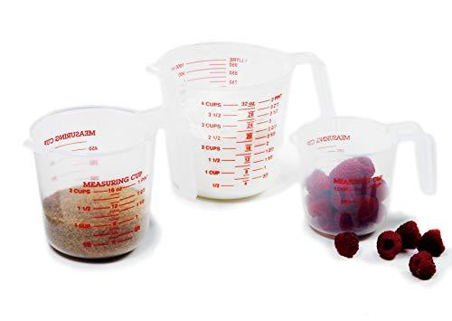 Norpro 4-Cup Capacity Plastic Measuring Cup, Multicolor - CookCave