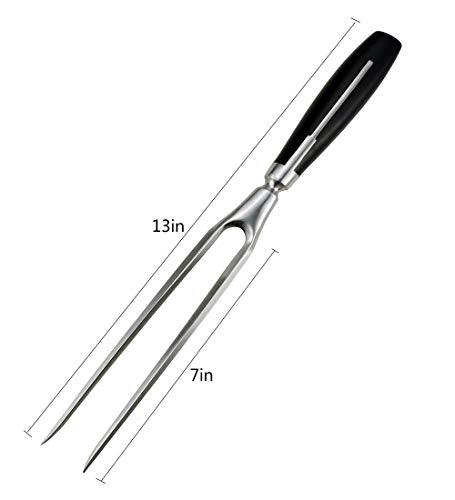 Kakamono Chef pro Stainless Steel Carving Fork Barbecue Fork BBQ Tools Meat Forks 13 Inch - CookCave