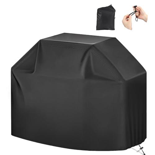 ZOTUEN Outdoor Waterproof Grill Cover with Adjustable Hem Drawstring, 60 Inches Heavy Duty Barbecue Gas Grill Cover, Uv & Fade Resistant BBQ Cover for Char-Broil Nexgrill and More (60inch M Black) - CookCave