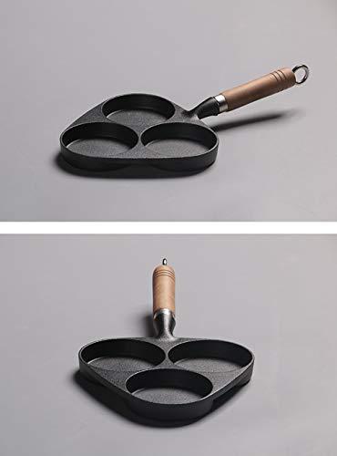 Omelet Pans 3-Cup Egg Frying Pan, Cast Iron Egg Cooker Pan - CookCave