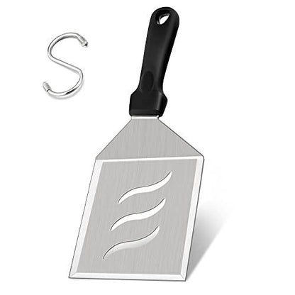 Leonyo Smash Burger Spatula, 5 Inch Wide Metal Spatula, Large Perforated Grill Spatula Stainless Steel Hamburger Turner Pancake Flipper, Griddle Accessories for Outdoor BBQ Flat Top Teppanyaki - CookCave