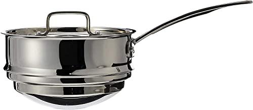 Cuisinart MCP111-20N MultiClad Pro Stainless Skillet, 20-cm, Universal Double Boiler w/Cover - CookCave