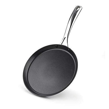 Cooks Standard Nonstick Hard Anodized 9.5-inch 24cm Crepe Griddle Pan, Black - CookCave