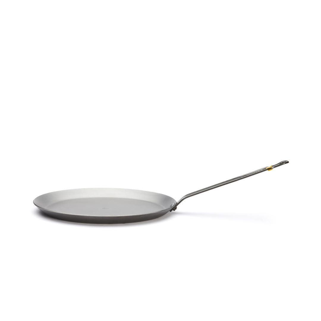 de Buyer MINERAL B Carbon Steel Crepe & Tortilla Pan - 10.25” - Ideal for Making & Reheating Crepes, Tortillas & Pancakes - Naturally Nonstick - Made in France - CookCave