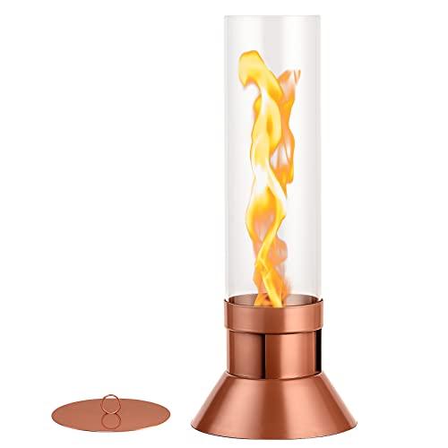 SmileBank Tornado Flame Tabletop Fire Pit, Portable Table Top Firepit Outdoor Indoor Mini Fire Pit Bowl Tabletop Fireplace, Stainless Steel, Perfect for Home Balcony Backyard Garden Patio Decor Smores - CookCave