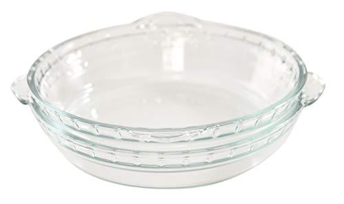 Home-X Pie Bakeware Set of 2, Glass Baking Accessories, 7” Dessert Pie Plates - CookCave