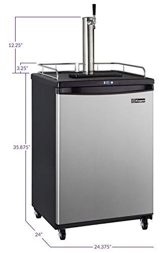 Kegco Kegerator, Single Tap, Stainless Steel - CookCave