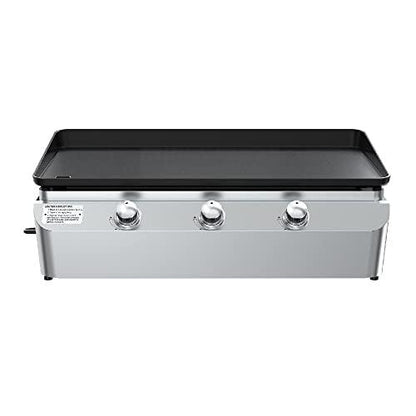 Nexgrill 3-Burner 465sq in. Stainless Steel Outdoor Griddle Grill with Cast Iron Top - CookCave