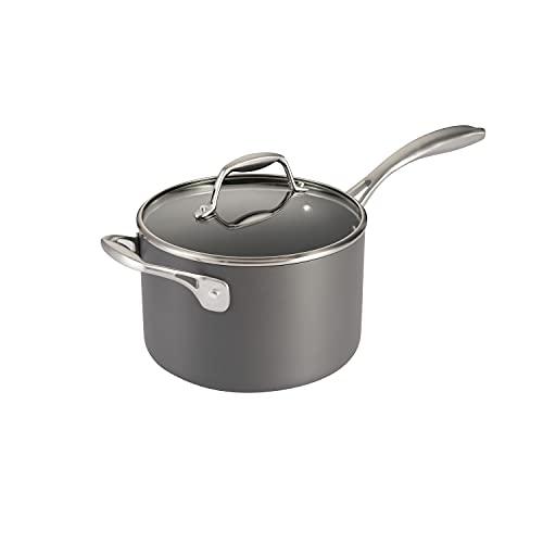 Tramontina Covered Sauce Pan Hard Anodized 4 Qt - CookCave