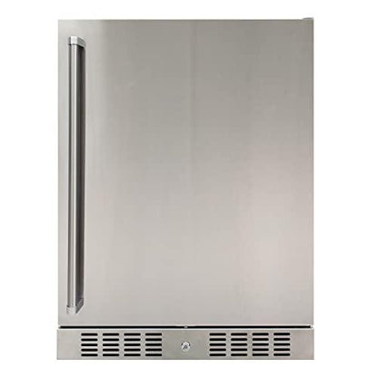 Brama Outdoor Refrigerator Built-In or Freestanding with Automatic Defrost, LED Display and Control Panel - CookCave