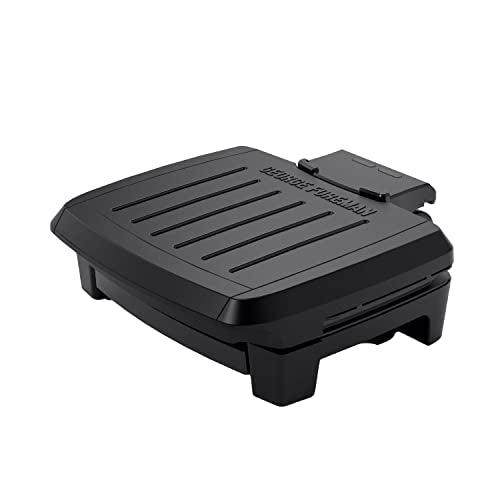 George Foreman® Fully Submersible™ Grill, NEW Dishwasher Safe, Wash the Entire Grill, Easy-to-Clean Nonstick, Black/Grey - CookCave