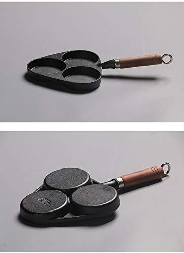 Omelet Pans 3-Cup Egg Frying Pan, Cast Iron Egg Cooker Pan - CookCave