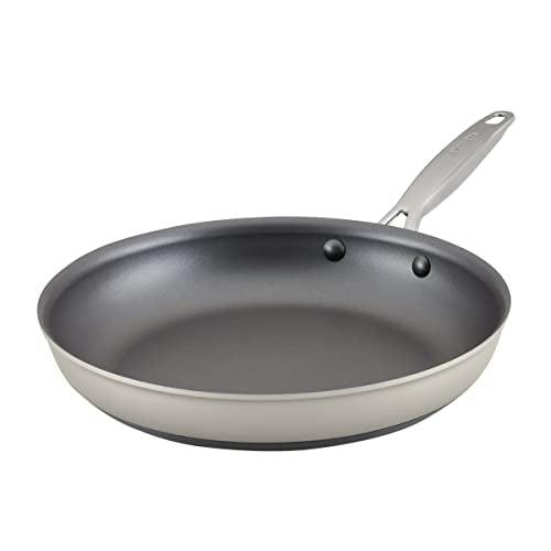 Anolon Achieve Hard Anodized Nonstick Frying Pan/Skillet, 12 Inch, Silver - CookCave