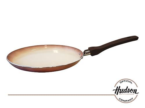 HUDSON Crepe Pan has Ceramic Nonstick, 8.7, Cookware, Pots and Pans, Copper - CookCave