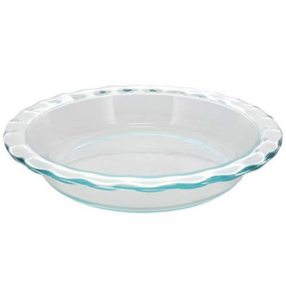 Pyrex Easy Grab 9.5" Glass Pie Plate Made in the USA - CookCave