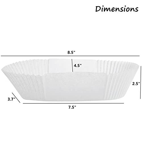 DEAYOU 80 PCS Loaf Bread Baking Liners, Paper Loaf Pan Liners, Disposable Greaseproof Baking Cups Tin Liners for Cakes, Snacks, Cupcakes, Muffins, Weddings, Parties, White, Recyclable - CookCave