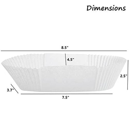 DEAYOU 80 PCS Loaf Bread Baking Liners, Paper Loaf Pan Liners, Disposable Greaseproof Baking Cups Tin Liners for Cakes, Snacks, Cupcakes, Muffins, Weddings, Parties, White, Recyclable - CookCave