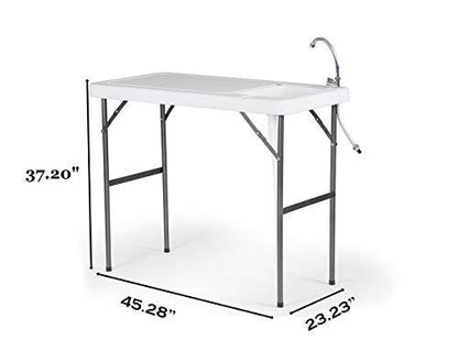 Old Cedar Outfitters Cleaning Station Table, White - CookCave