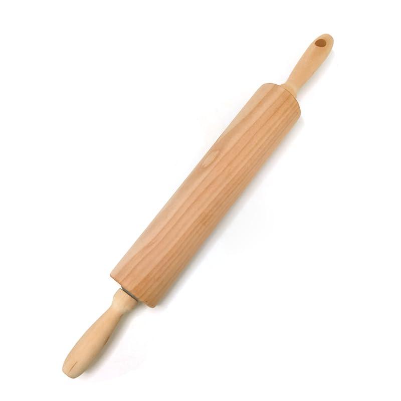 Rolling Pin for Baking, 17.1-Inch, Made of Natural Solid Wood, No paint No wax, by LANHUTHS - CookCave