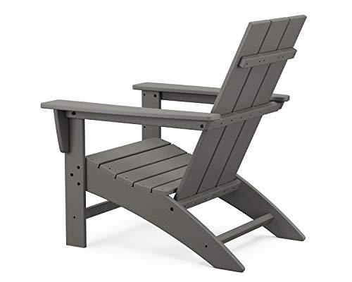 POLYWOOD AD420BL Modern Adirondack Chair, Black - CookCave