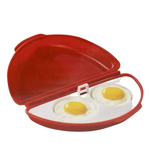 Dependable Industries inc. Essentials Microwaveable Microwave Omelet Pan and 2 Cavity Egg Poacher Set BPA Free Plastic Quick Egg Maker - CookCave