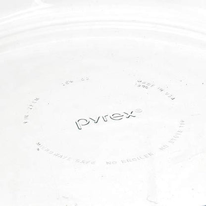 Pyrex 6001003 Glass Bakeware Pie Plate 9" x 1.2" Pack of 2, 5.2, Clear - CookCave