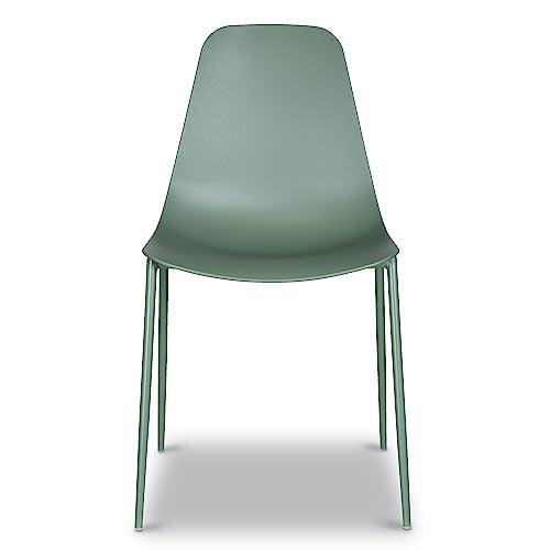 POLY & BARK Isla Chair, Set of 4, Pistachio Green - CookCave