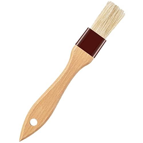 Basting Brush-Pastry Brush,Basting Brush for Cooking,Boar Bristles BBQ Brushes for Grill,Beech Wooden Handle Butter Brush for Baking/Spreading Marinade/Sauce/Butter/Egg/Kitchen Baster Brushes(1 inch) - CookCave