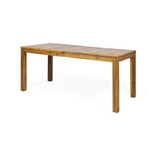 Christopher Knight Home Gloria Outdoor Rustic Acacia Wood Dining Table, Teak - CookCave