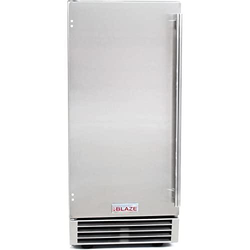 Blaze 50 Lb. 15-Inch Outdoor Rated Ice Maker with Gravity Drain - BLZ-ICEMKR-50GR - CookCave