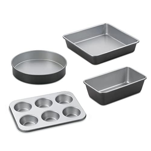 Cuisinart Chef's Classic Nonstick Bakeware 4-Piece Starter Set,Silver/Black - CookCave