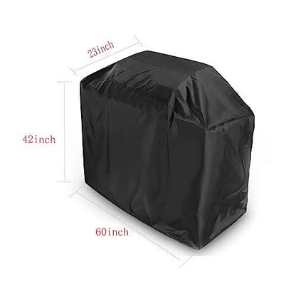 YIHAOBOX Grill Cover 60 Inch,BBQ Cover, Duty Waterproof Gas Grill Cover, Fade and UV Resistant BBQ Cover, Convenient Barbecue Cover, Compatible with Weber Char-Broil Nexgrill Dyna-Glo - CookCave