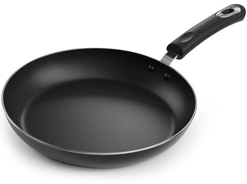 Utopia Kitchen Saute Fry Pan - Nonstick Frying Pan - 11 Inch Induction Bottom - Aluminum Alloy and Scratch Resistant Body - Riveted Handle (Grey-Black) - CookCave