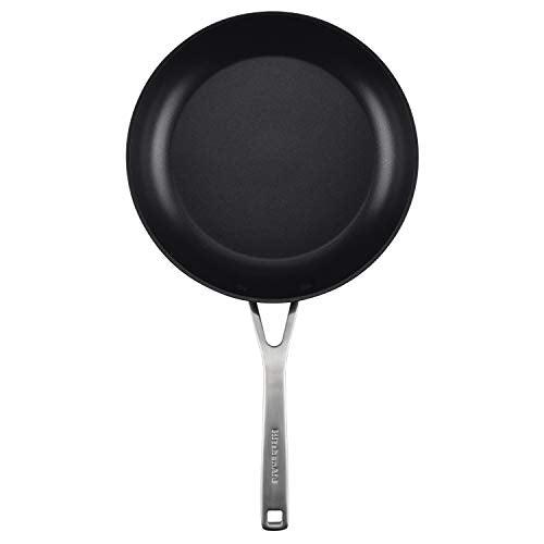 KitchenAid Hard Anodized Induction Nonstick Fry Pan/Skillet with Lid, 10 Inch, Matte Black - CookCave