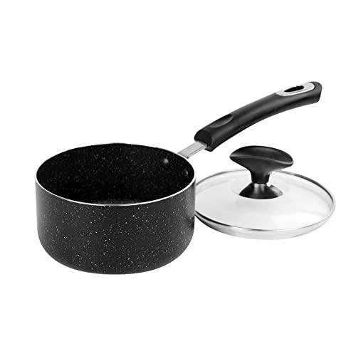 RATWIA 1 Quart Saucepan with Lid,Ultra Nonstick Sauce Pan 1Qt Small Pot with Glass Lid,Great for Home Kitchen Restaurant - CookCave