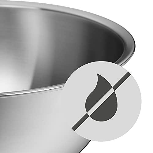 WMF 645709990 Gourmet Bowl Set for Kitchen 4-Piece, Cromargan Stainless Steel, Multifunctional, Mixing Bowl, Serving Bowl, Stackable - CookCave