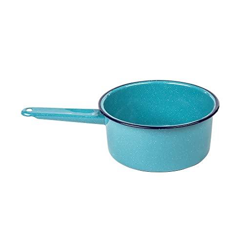 Cinsa Enamel on Steel 2-quart Sauce Pan (Blue Color) - Outdoor & Indoor - Dishwasher Safe - CookCave