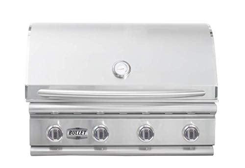 Bullet by Bull Outdoor Products 48108 Bronco Bullet by Bull 4 Burner Grill Liquid Propane, Stainless Steel - CookCave