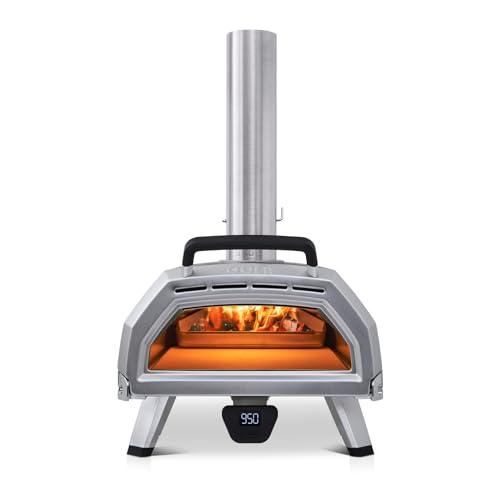 Ooni Karu 16 Multi-Fuel Outdoor Pizza Oven - Wood Fired and Gas Fueled Oven - Outdoor Pizza Maker - Fire and Stonebaked Pizza Oven for Authentic Homemade Pizzas - Dual Fuel Pizza Oven - CookCave