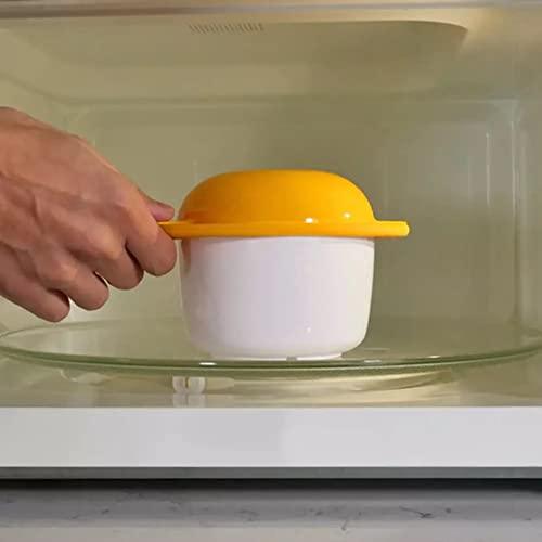 Microwave Egg Cooker Poacher Scramble Omelet Eggwich Maker with Silicone Handles Yolk Separator and Shell Cracker - CookCave